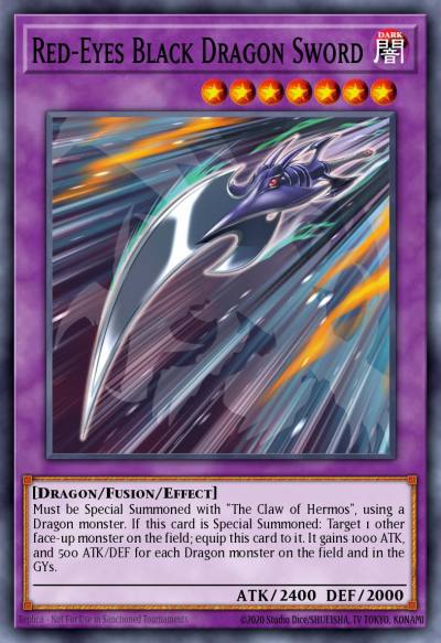 Red-Eyes Black Dragon Sword Secret Rare DRL2-EN012 Dragons of Legend 2 Yugioh card