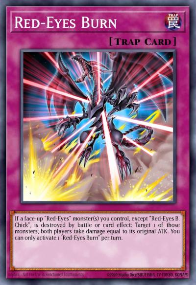 Red-Eyes Burn Super Rare DRL2-EN021 Dragons of Legend 2 Yugioh card
