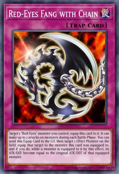 Red-Eyes Fang with Chain Ultra Rare LEDU-EN004 Legendary Duelists Yugioh card