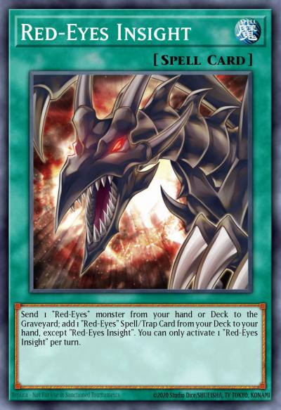 Red-Eyes Insight Rare INOV-EN060 Invasion Vengeance Yugioh card