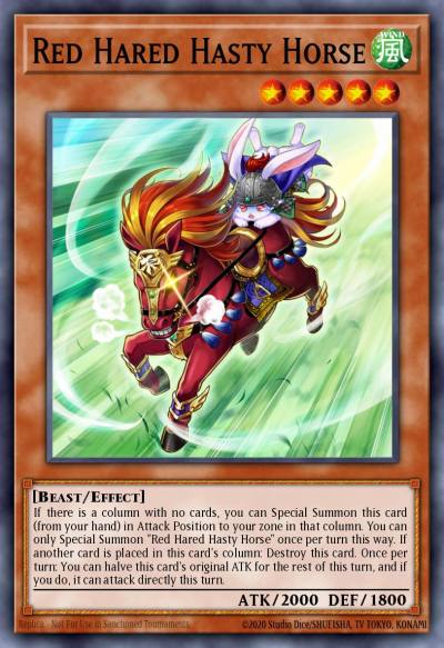Red Hared Hasty Horse Common MP19-EN017 2019 Gold Sarcophagus Tin Mega Pack Yugioh card