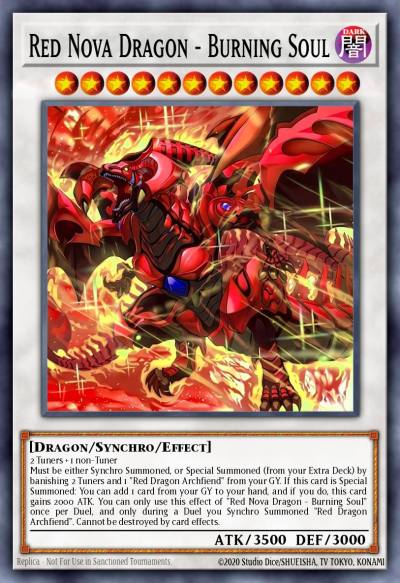 Red Nova Dragon - Burning Soul Grand Master Rare MAMS-EN008 Magnificent Maestros Yugioh card