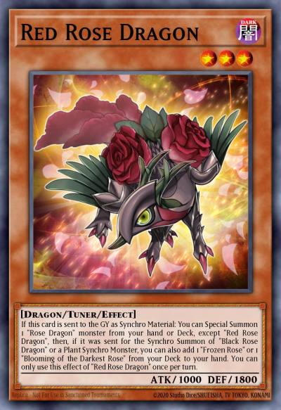 Red Rose Dragon Starlight Rare MP25-EN037 2025 Mega-Pack Tin Yugioh card