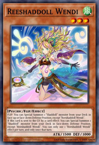 Reeshaddoll Wendi Secret Rare BLGG-EN074 Battles of Legend: Glorious Gallery Yugioh card