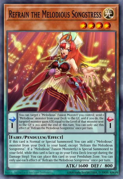 Refrain the Melodious Songstress Ultra Rare MP25-EN180 2025 Mega-Pack Tin Yugioh card