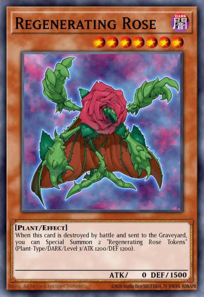 Regenerating Rose Common PTDN-EN005 Phantom Darkness Yugioh card