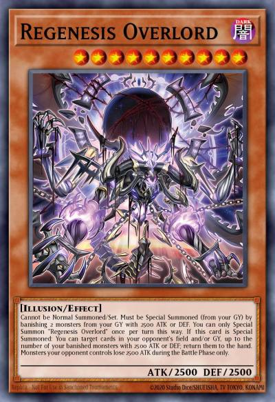 Regenesis Overlord Super Rare DOOD-EN022 Doom of Dimensions Yugioh card