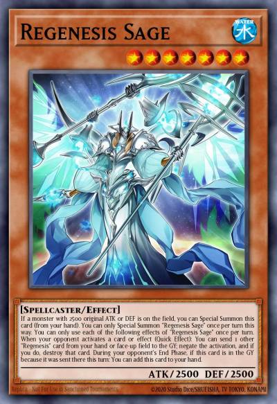 Regenesis Sage Quarter Century Secret Rare ALIN-EN014 Alliance Insight Yugioh card