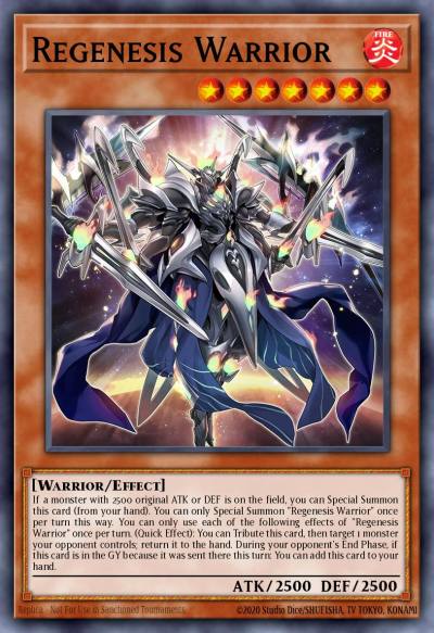 Regenesis Warrior Common ALIN-EN013 Alliance Insight Yugioh card