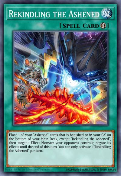 Rekindling the Ashened Ultra Rare MP25-EN205 2025 Mega-Pack Tin Yugioh card