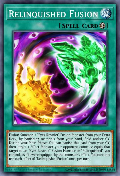 Relinquished Fusion Ultra Rare LED2-EN004 Legendary Duelists Ancient Millennium Yugioh card
