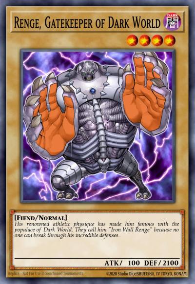 Renge Gatekeeper of Dark World Common SDGU-EN005 Gates of the Underworld Structure Deck Yugioh card