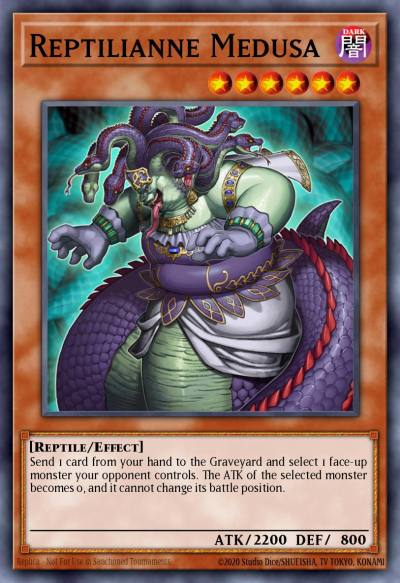 Reptilianne Medusa Common SOVR-EN021 Stardust Overdrive Yugioh card