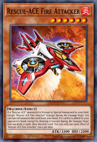 Rescue-ACE Fire Attacker Common OP30-EN015 OTS Tournament Pack 30 Yugioh card