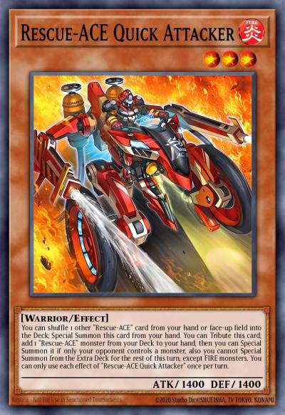 Rescue-ACE Quick Attacker Starlight Rare BPRO-EN023 Burst Protocol Yugioh card