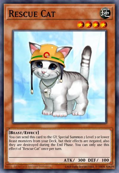 Rescue Cat Collector's Rare RA02-EN001 25th Anniversary Rarity Collection II Yugioh card