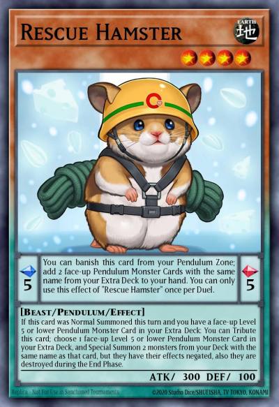 Rescue Hamster Super Rare PEVO-EN028 Pendulum Evolution Yugioh card