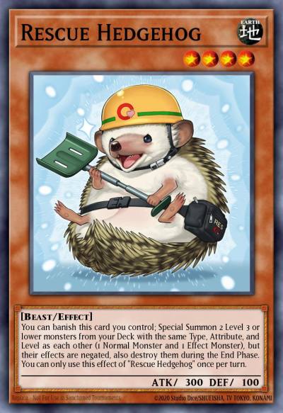 Rescue Hedgehog Ultra Rare MP25-EN261 2025 Mega-Pack Tin Yugioh card