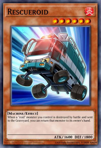 Rescueroid Common POTD-EN011 Power of the Duelist Yugioh card