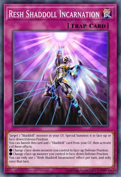 Resh Shaddoll Incarnation Ultra Rare BLGG-EN134 Battles of Legend: Glorious Gallery Yugioh card