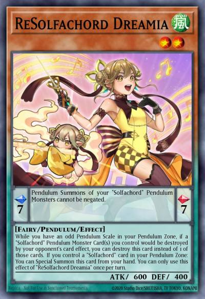 ReSolfachord Dreamia Rare ANGU-EN015 Ancient Guardians Yugioh card