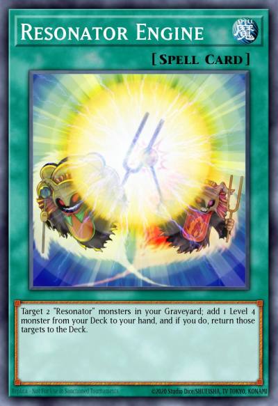 Resonator Engine Ultra Rare GFTP-EN114 Ghosts From the Past Yugioh card