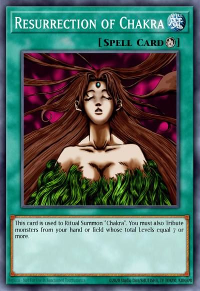 Resurrection of Chakra Super Rare NUMH-EN053 Number Hunters Yugioh card