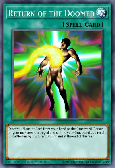 Return of the Doomed Common DB1-EN224 Dark Beginning 1 Yugioh card
