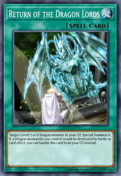 Return of the Dragon Lords Secret Rare LCKC-EN074 Legendary Collection Kaiba Mega Pack Yugioh card