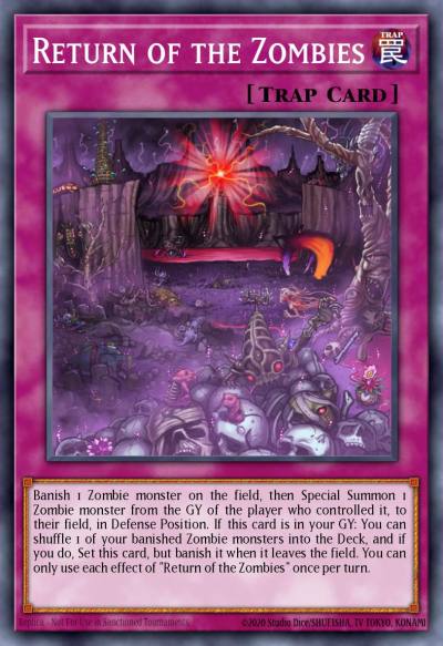 Return of the Zombies Common SR07-EN034 Structure Deck Zombie Horde Yugioh card
