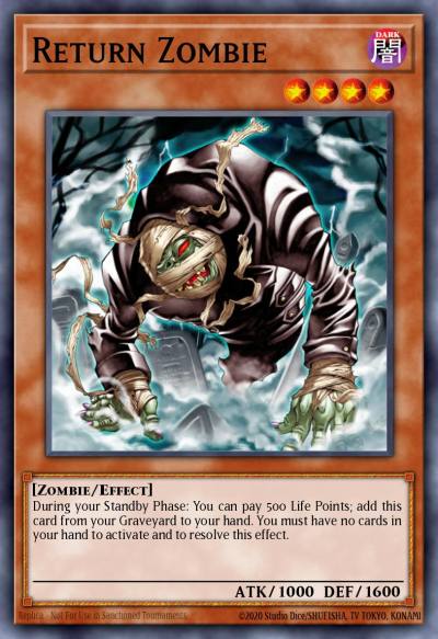 Return Zombie Common LCJW-EN201 Legendary Collection 4 Joeys World Mega Pack Yugioh card