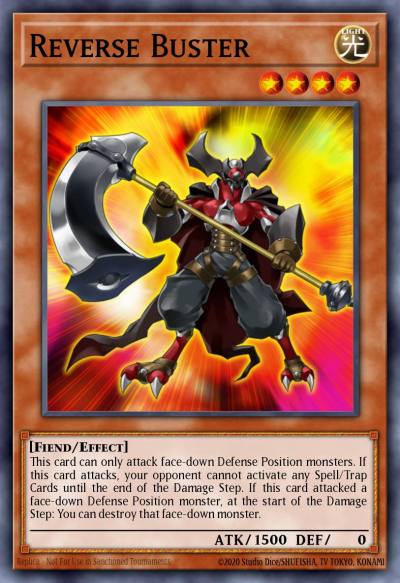 Reverse Buster Rare ORCS-EN012 Order of Chaos Yugioh card