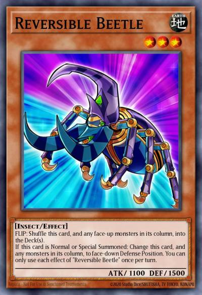Reversible Beetle Common RIRA-EN035 Rising Rampage Yugioh card