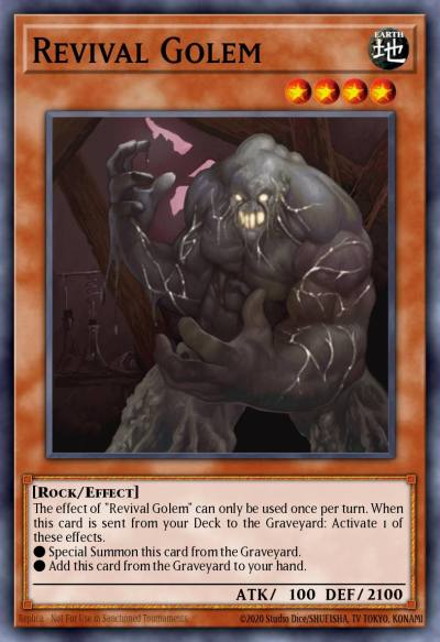 Revival Golem Rare REDU-EN085 Return of the Duelist Yugioh card