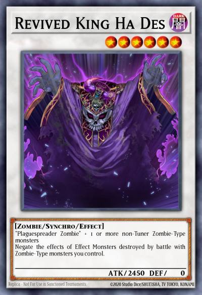 Revived King Ha Des Secret Rare BLCR-EN082 Battles of Legend Crystal Revenge Yugioh card
