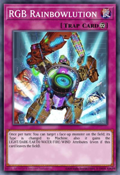 RGB Rainbowlution Secret Rare BLMR-EN011 Battles of Legend Monstrous Revenge Yugioh card
