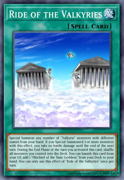 Ride of the Valkyries Secret Rare SHVA-EN006 Shadows in Valhalla Yugioh card