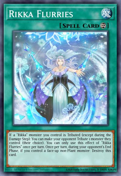 Rikka Flurries Secret Rare SESL-EN024 Secret Slayers Yugioh card