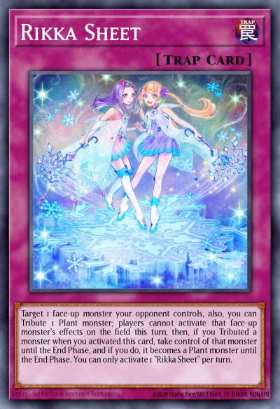 Rikka Sheet Secret Rare SESL-EN026 Secret Slayers Yugioh card