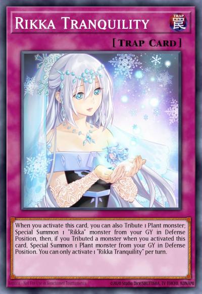 Rikka Tranquility Super Rare SESL-EN025 Secret Slayers Yugioh card