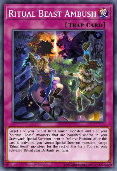 Ritual Beast Ambush Ultra Rare BLTR-EN106 Battles of Legend Terminal Revenge Yugioh card
