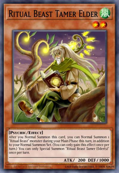 Ritual Beast Tamer Elder Collector's Rare RA03-EN012 Quarter Century Bonanza Yugioh card