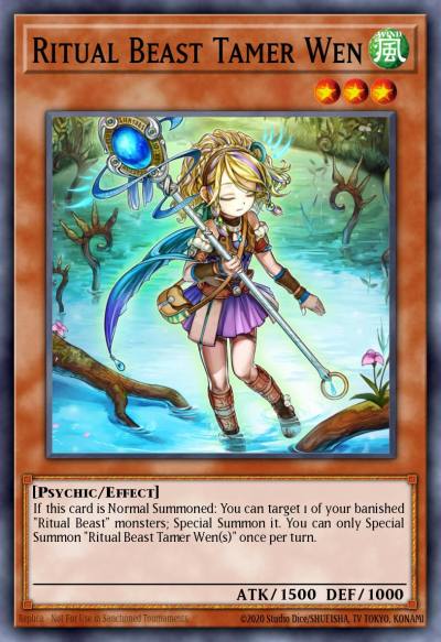 Ritual Beast Tamer Wen Secret Rare THSF-EN024 The Secret Forces Yugioh card