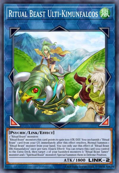 Ritual Beast Ulti-Kimunfalcos Ultra Rare BLTR-EN092 Battles of Legend Terminal Revenge Yugioh card