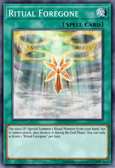 Ritual Foregone Common CDIP-EN039 Cyberdark Impact Yugioh card