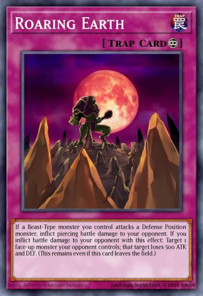 Roaring Earth Common LC5D-EN254 Legendary Collection 5Ds Mega Pack Yugioh card