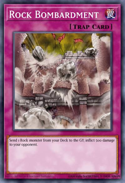 Rock Bombardment Common DR3-EN235 Dark Revelation Volume 3 Yugioh card