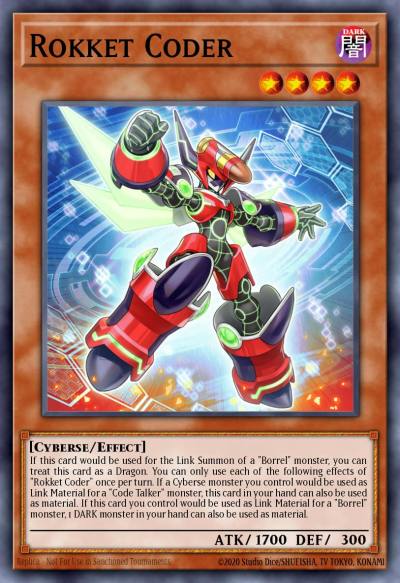 Rokket Coder Secret Rare BLMR-EN006 Battles of Legend Monstrous Revenge Yugioh card