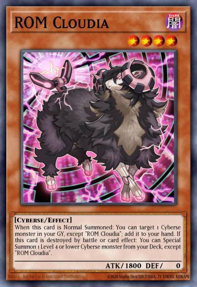 ROM Cloudia Common SDCL-EN006 Structure Deck Cyberse Link Yugioh card