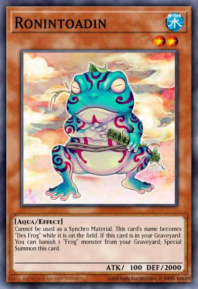 Ronintoadin Super Rare OP04-EN005 OTS Tournament Pack 4 Yugioh card